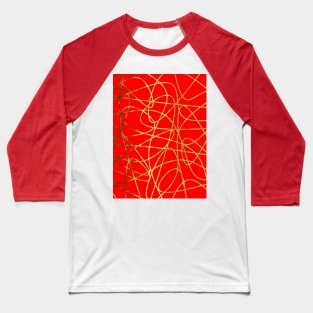 GOLD Scribbles Baseball T-Shirt